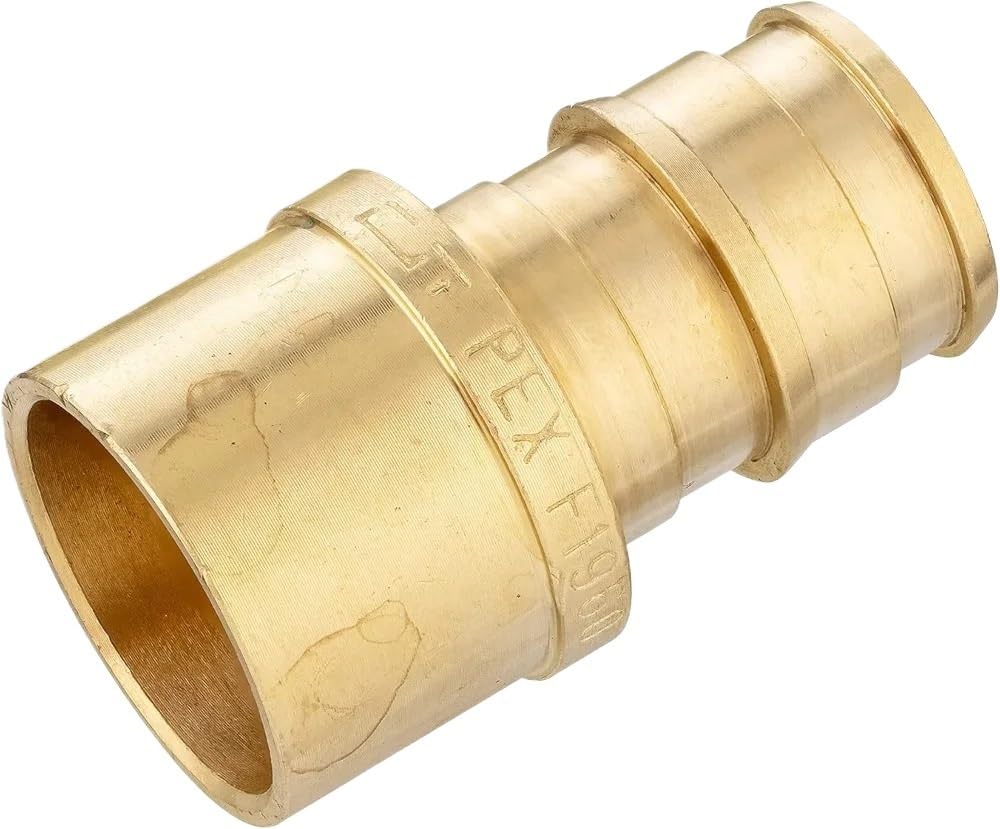 Mosiężny PEX, żeński adapter potowy o pełnym przepływie 1/2 "X 1/2" 20 sztuk/opakowanie Przemysłowy łącznik rurowy