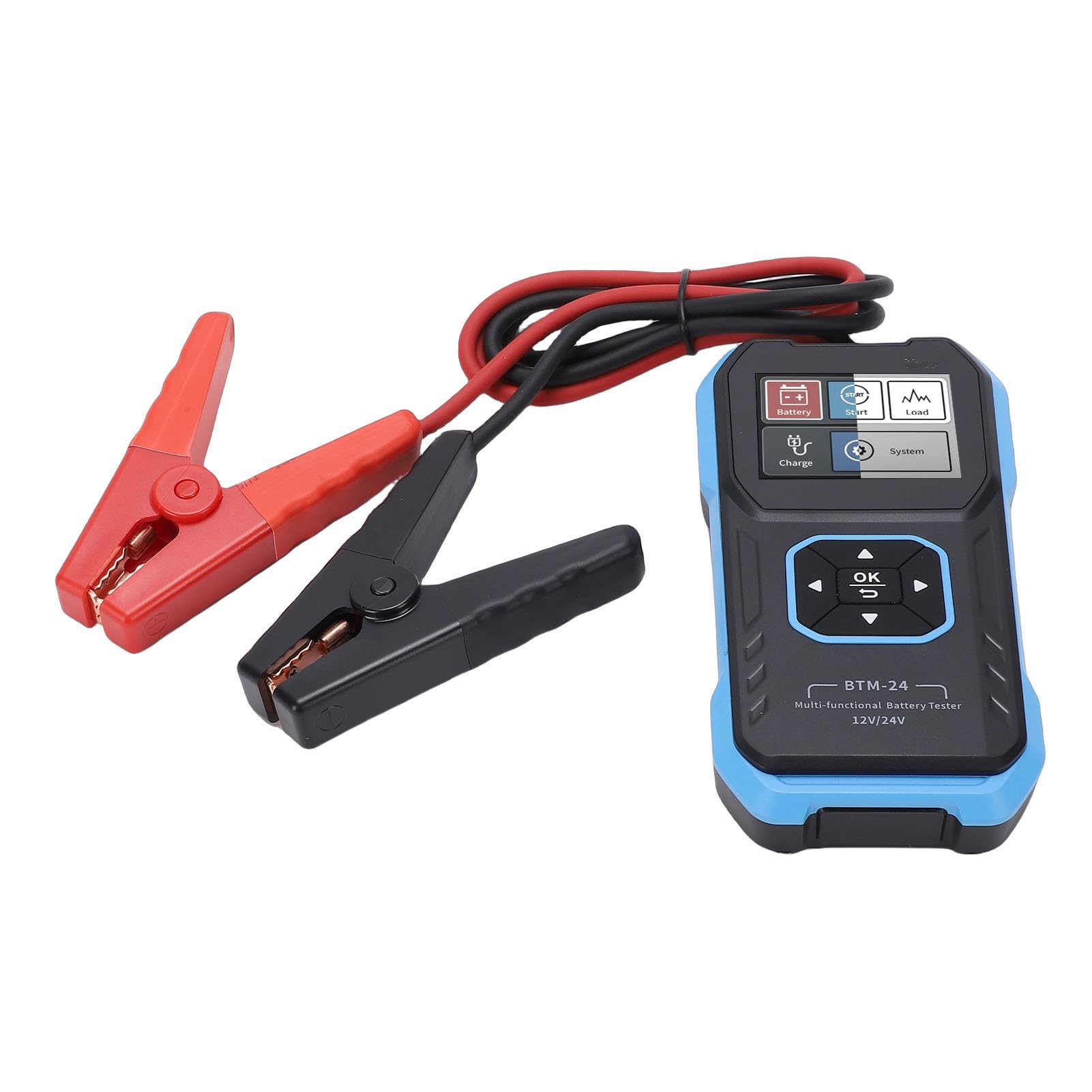 Tester akumulatora samochodowego 12V 24V analizator akumulatora samochodowego Alternator samochodowy Tester rozrusznika dla ciężarówki SUV RV łódź motocykl