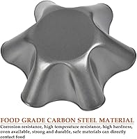 Vista 3 de Paquete de 6 moldes para ensalada de taco, antiadherente, fabricante de conchas de tortilla de acero extragrueso, máquina de ensalada de tacos