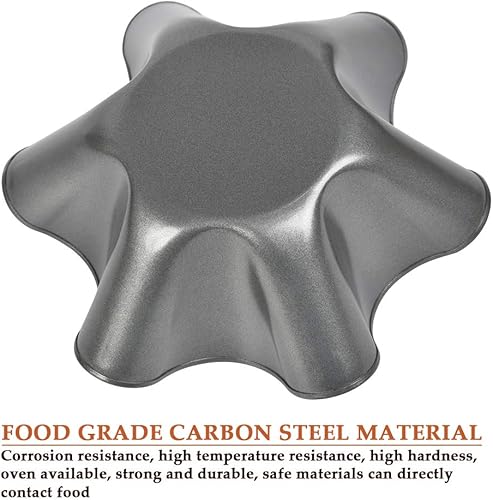 Miniatura 3 de Paquete de 6 moldes para ensalada de taco, antiadherente, fabricante de conchas de tortilla de acero extragrueso, máquina de ensalada de tacos de