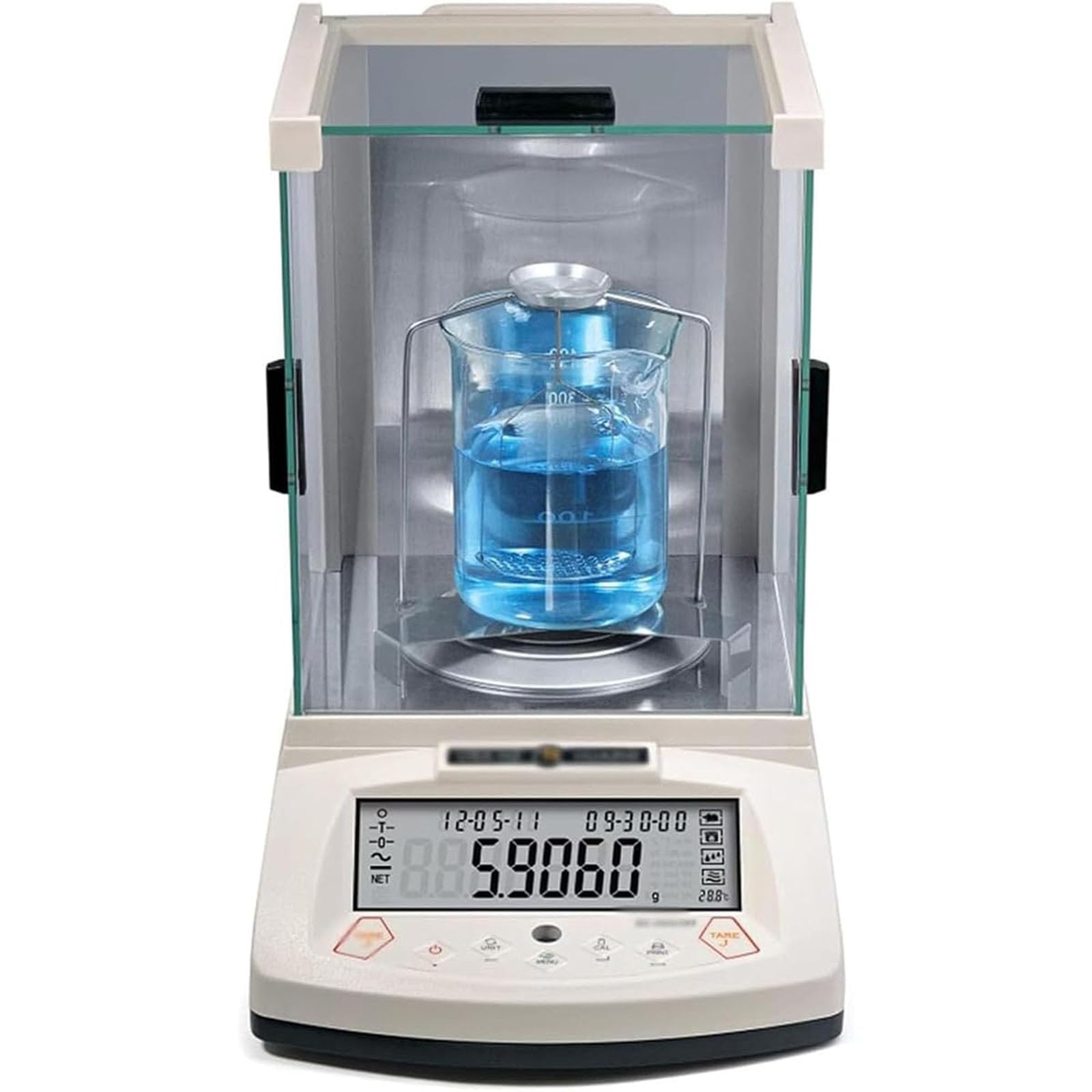 Kit de determinación de densidad para medición de sólidos y líquidos, marco de gravedad específica de precisión, compatible con balanzas de laboratorio para pruebas científicas y de piedras preciosas