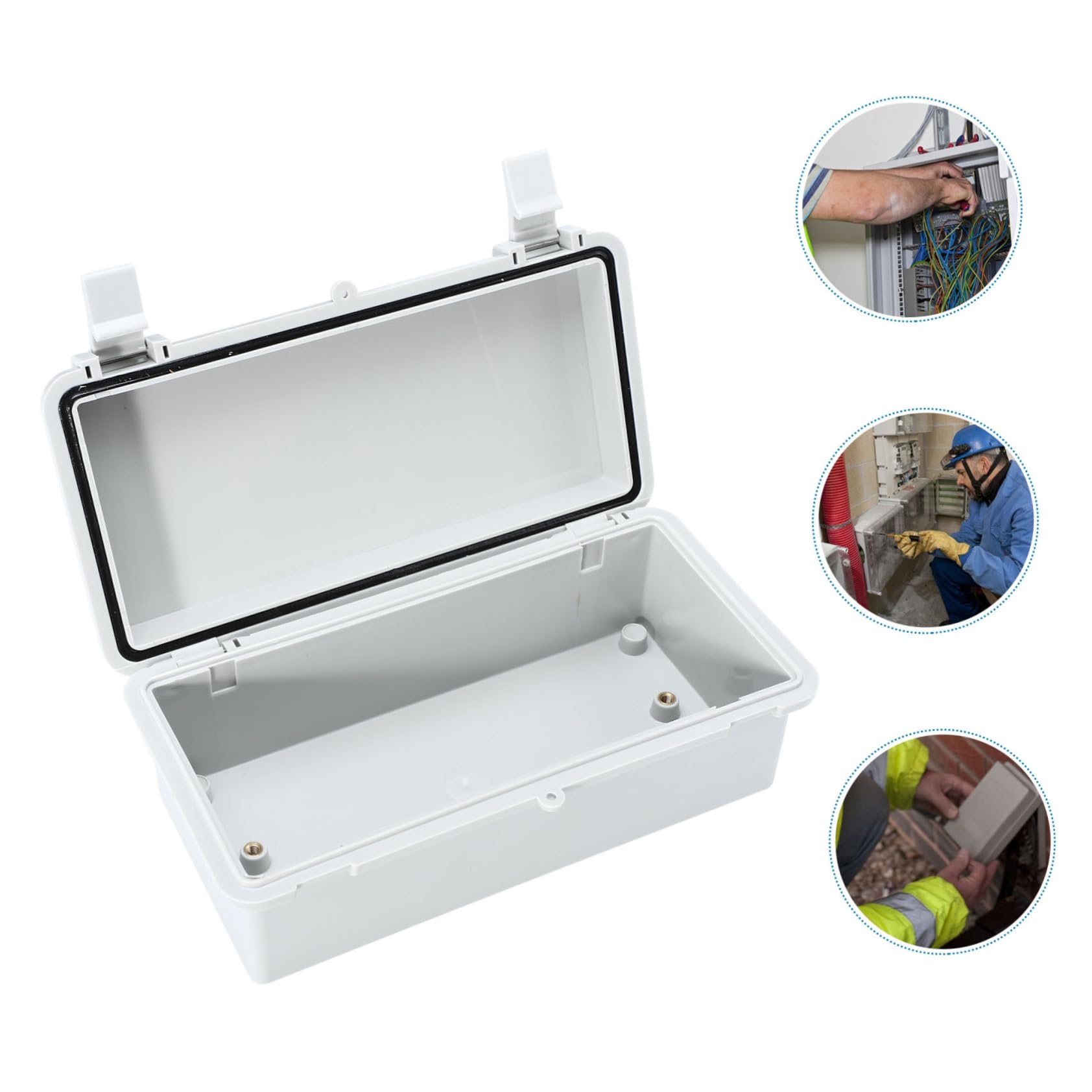 Angoily 2 Pz Scatola di giunzione tappo multi scatole derivazione esterne scatole elettriche scatola derivazione scatole di giunzione scatole di connessione resistenti alle intemperie AbS
