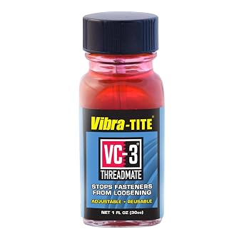 Vibra-TITE VC-3 Threadmate, 30 ml Bottle with Brush Cap Applicator & VC-3 Tape Instant Threadlocker - Adjust, Remove, Reuse,0.625''W x 60''L,23805BC
