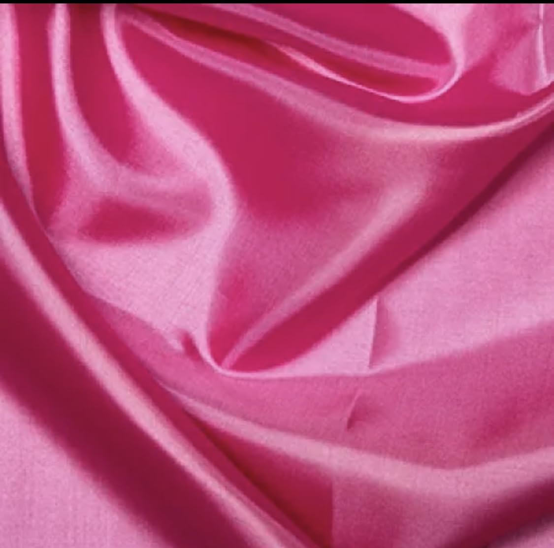 Anti-Static Habotai Silk Lining Fabric 100% Polyester 58" Wide Sold by Metre (Hot Pink)