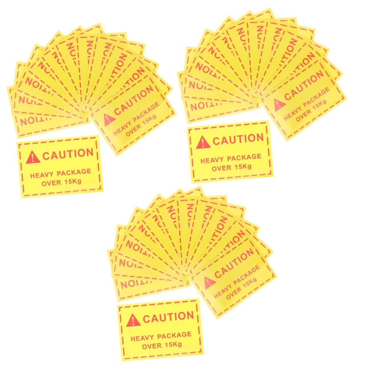 PLAFOPE Lot De 3 Étiquettes Adhésives Davertissement Pour Objets Lourds Pour Manutention Spéciale Expédition 100 Pièces X 3