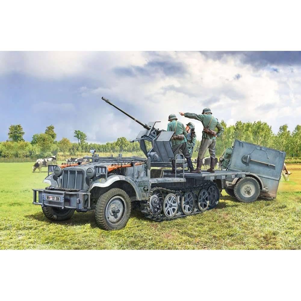 Italeri - I6395 - Maquette - Chars d'assaut - SD KFZ 10/4 avec Flak 30 - Echelle 1:35