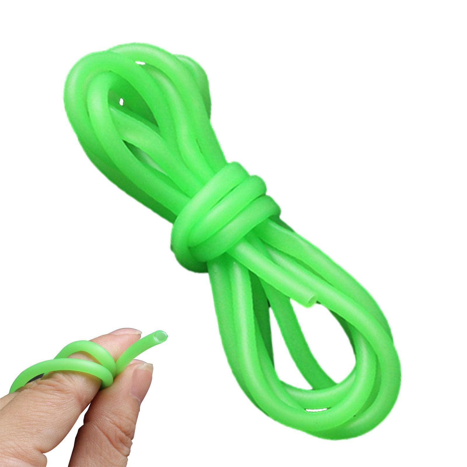 Tubo Luminoso Da Pesca Al Silicone - Esca Fluorescente Luminescente, Attira Pesci, 1,5 Metri, Diametri 0,8-2,0 Mm - 3