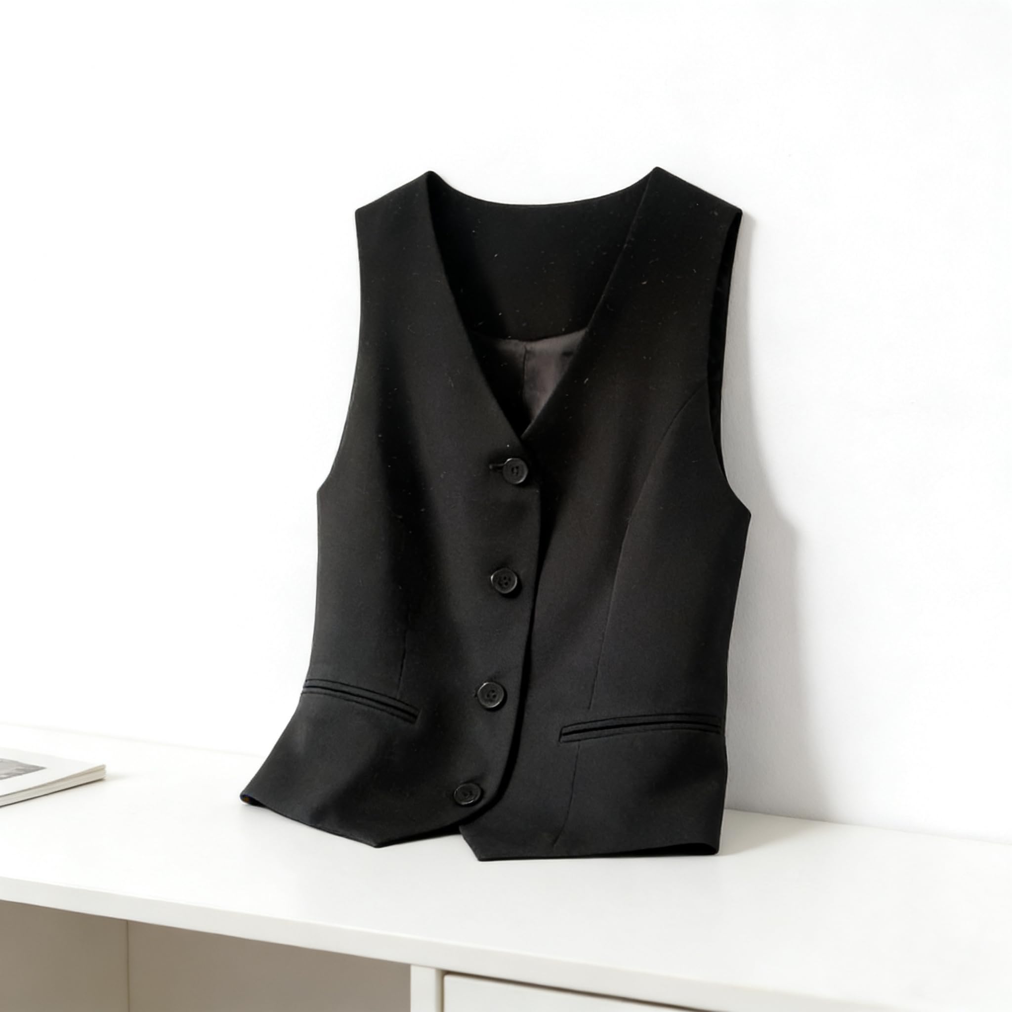 Gilet de costume pour femmes, Slim - fit V - neck smoking Vest, gilet de costume, gilet de robe vintage, gilet de costume décontracté, top d'été