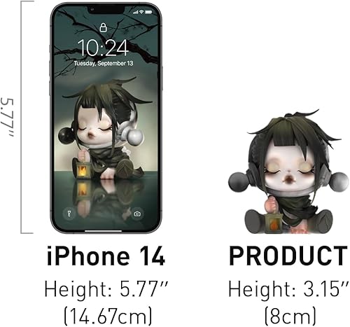 Miniatura 6 de POP MART SKULLPANDA - Figuras de la serie The Ink Plum Blossom, 12 figuras de caja ciega de SKULLPANDA, figuras de acción de diseño aleatorio,