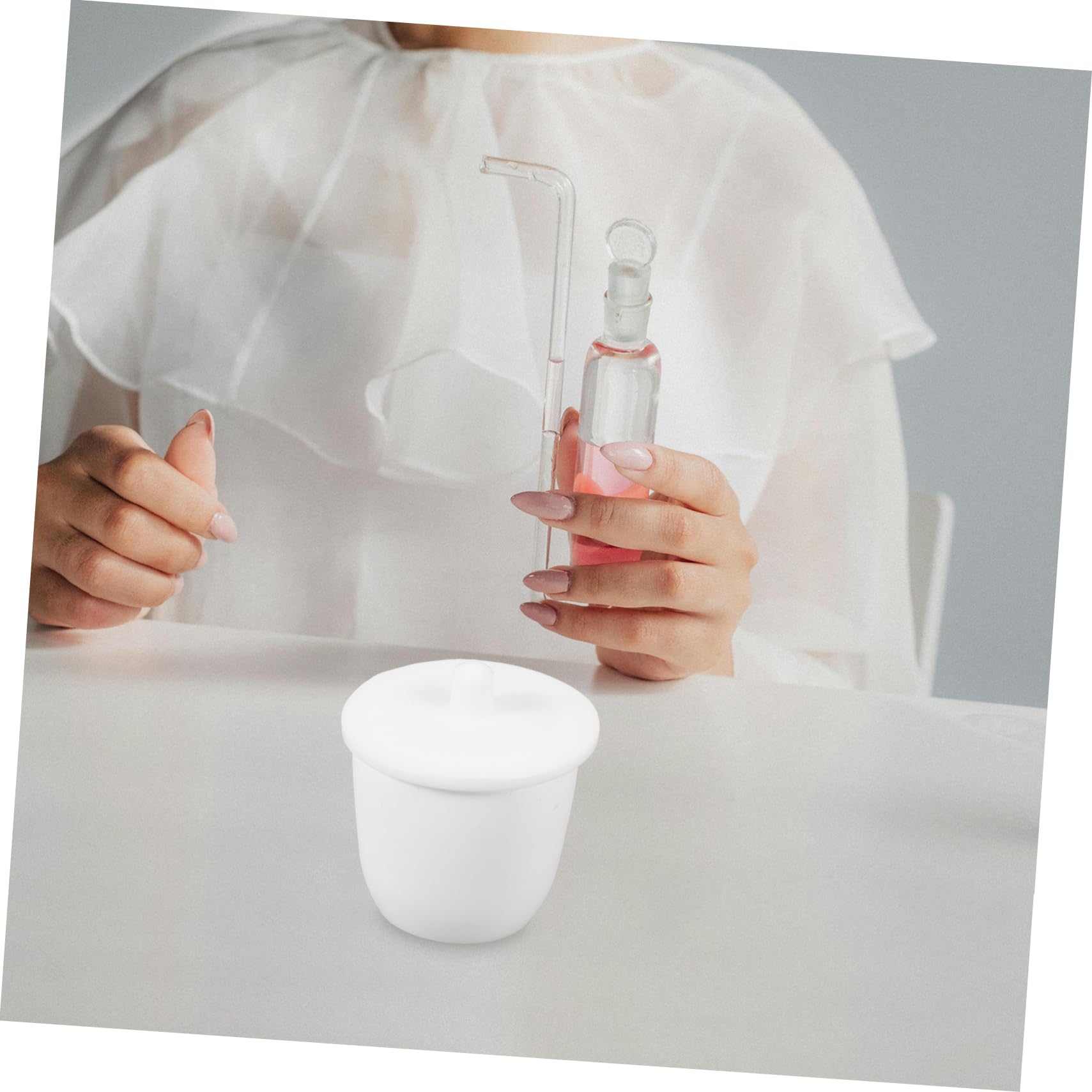 ULTECHNOVO 5pezzi Crucible Laboratorio Ptfe Con Coperchio Strumento Per Analisi Chimica e Fusione Resistente e Riutilizzabile Per Esperimenti Di Alta Temperatura