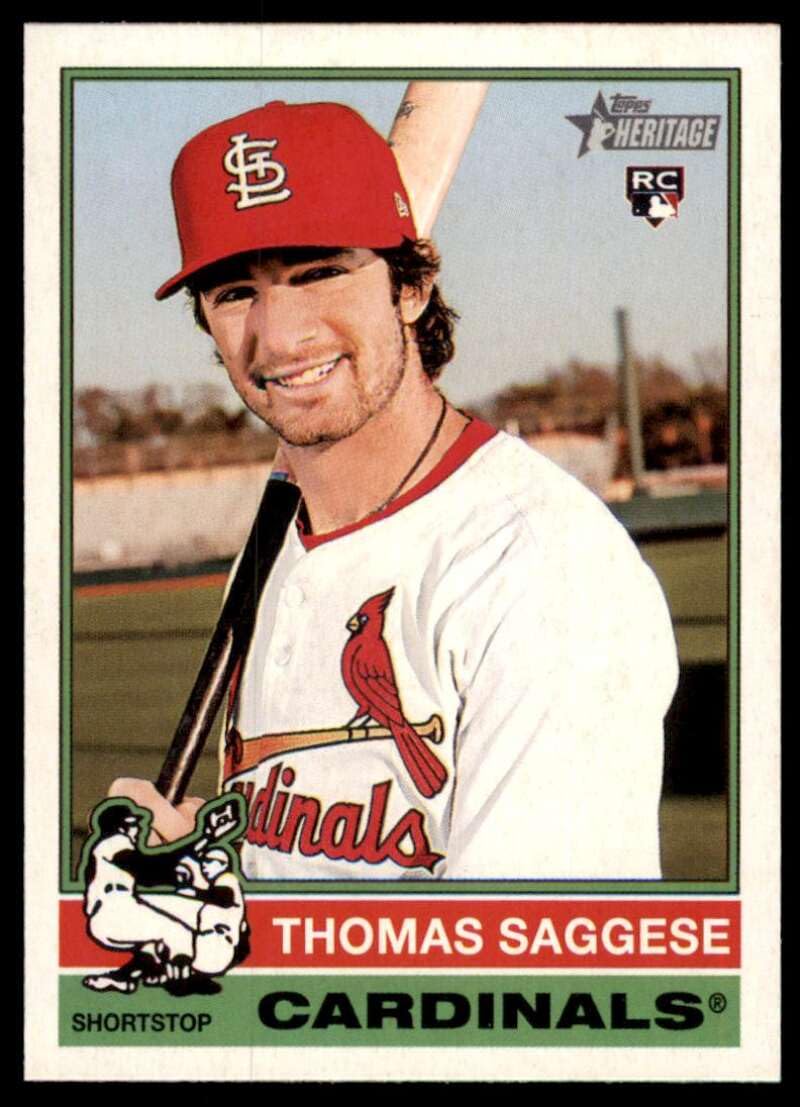 Amazon.com: 2025 Topps Heritage #177 Thomas Saggese RC Rookie Card 