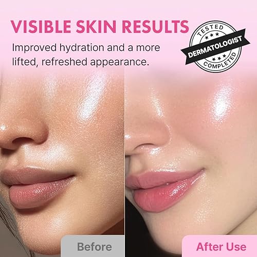 Miniatura 6 de Hanskin Real Complexion Crema hidratante hialurónica, hidratante de ácido hialurónico con niacinamida y vitamina E loción hidratante para pieles