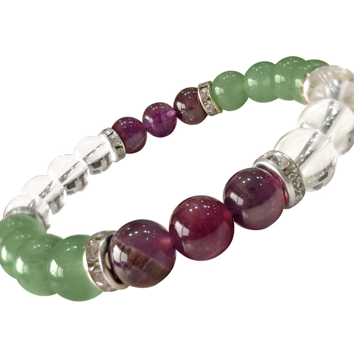 ShubhanjaliCrystal Elastic 8mm Stretch Customized Bracelet for Men and Women-(Standard,Multicolor)