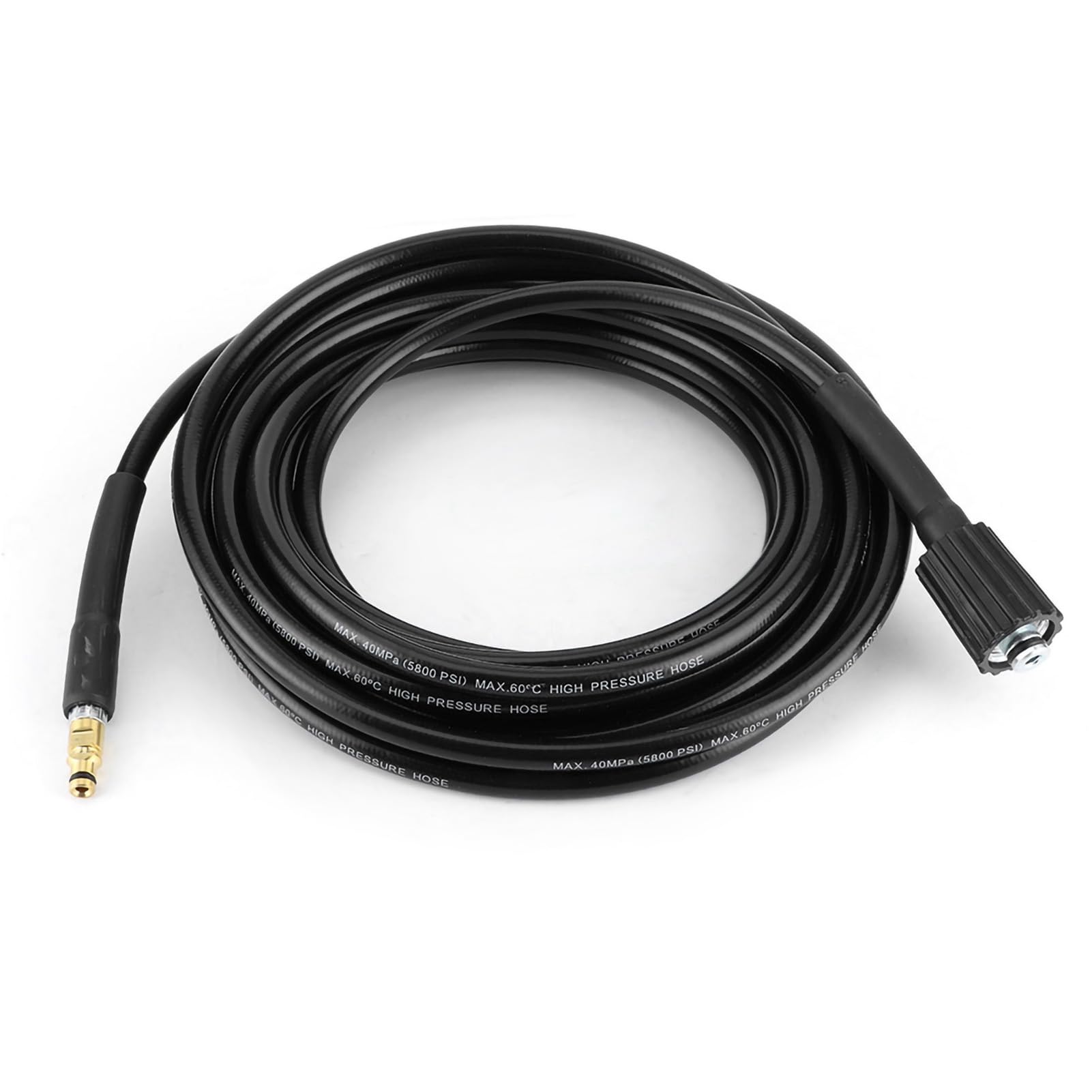 Yctze Tubo per Idropulitrice Ad Alta Pressione, 6m/8m/10m/15m Opzioni, | Materiale in gomma durevole, resistente all\'abrasione, adatto per K2, uso in acqua fredda, 5800 PSI max
