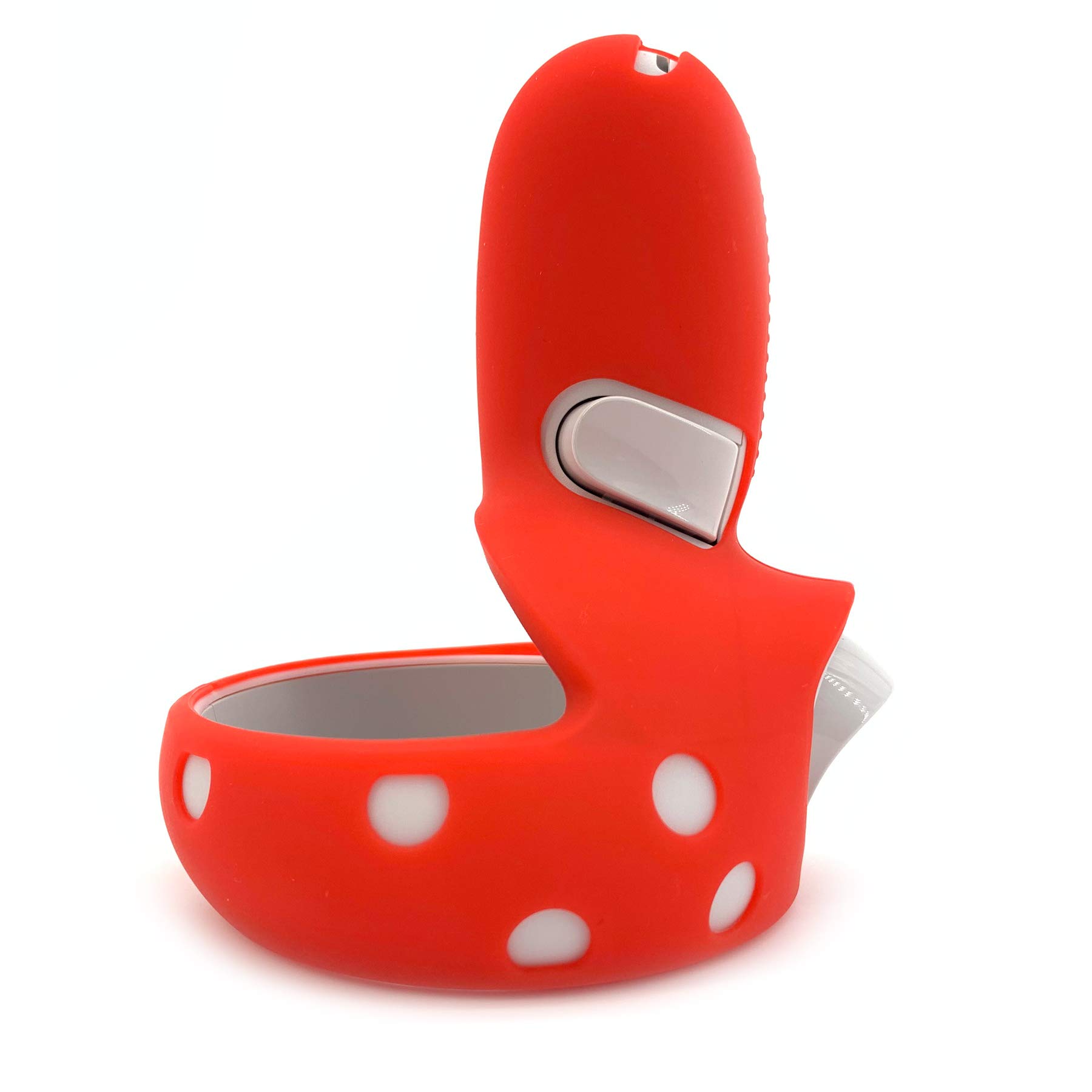 Cubierta de agarre para controlador táctil Oculus Quest 2 Premium Gel Shell Silicona Grip Protecciones Piel (Rojo)
