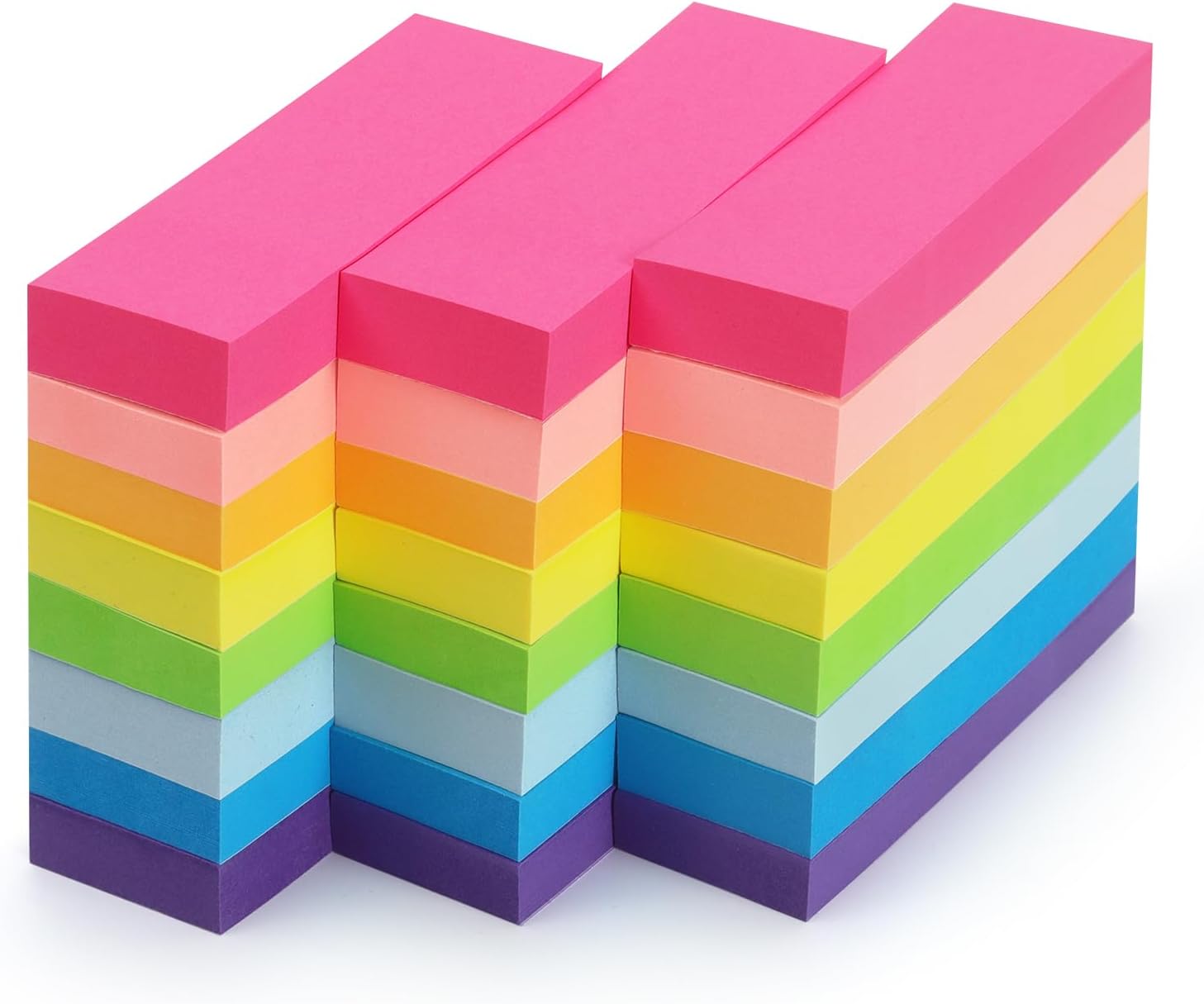 Early Buy Sticky Notes 1 x 3 Self-Stick Notes 8 Bright Color 24 Pads, 90 Sheets/Pad