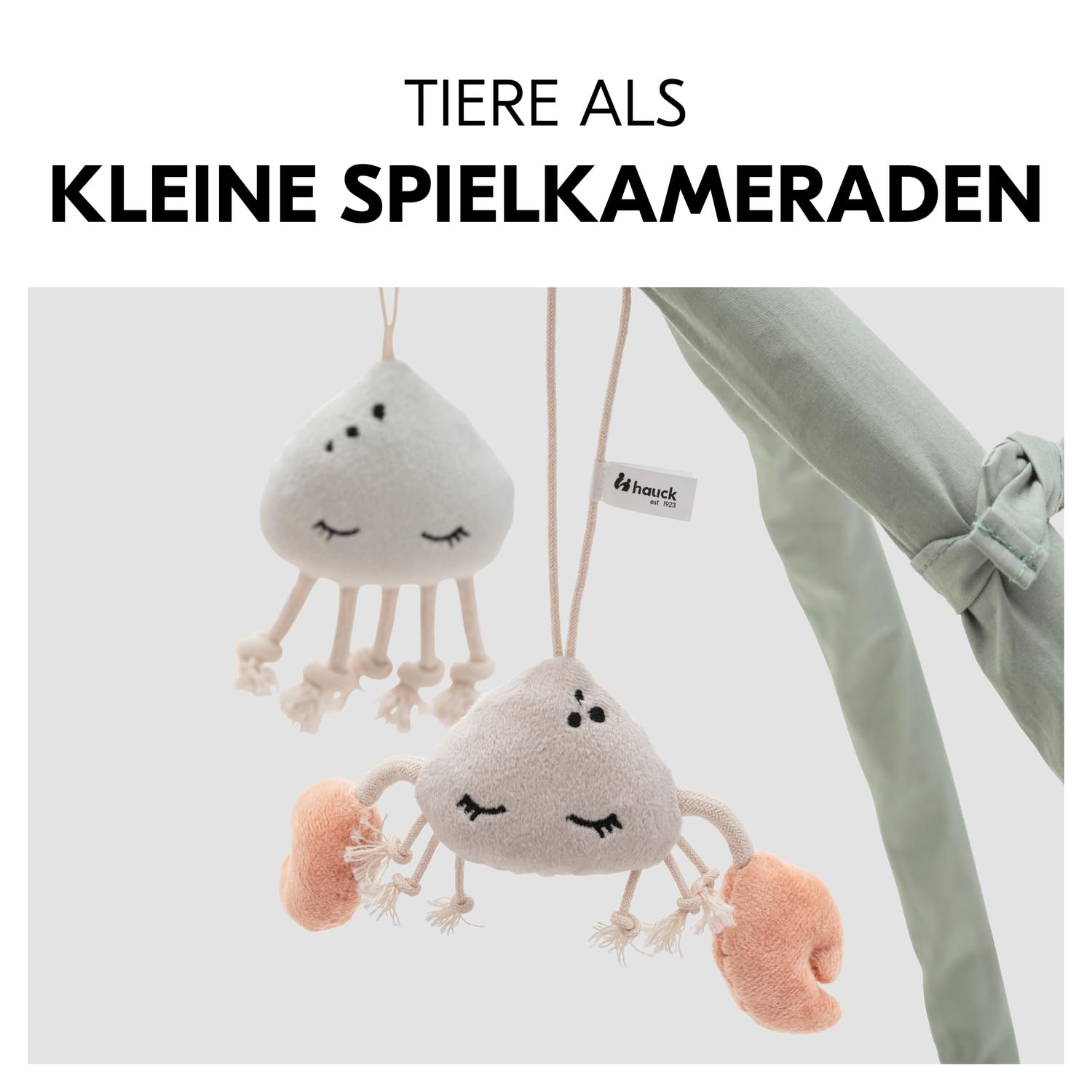 hauck Relax N Watch, Water Animals – Baby Spieldecke mit Spielbogen ab Geburt, Krabbeldecke mit Spieltieren, Spiegel, Rassel & Knister Spielzeug, Activity Decke für Babys zur Förderung der Sinne