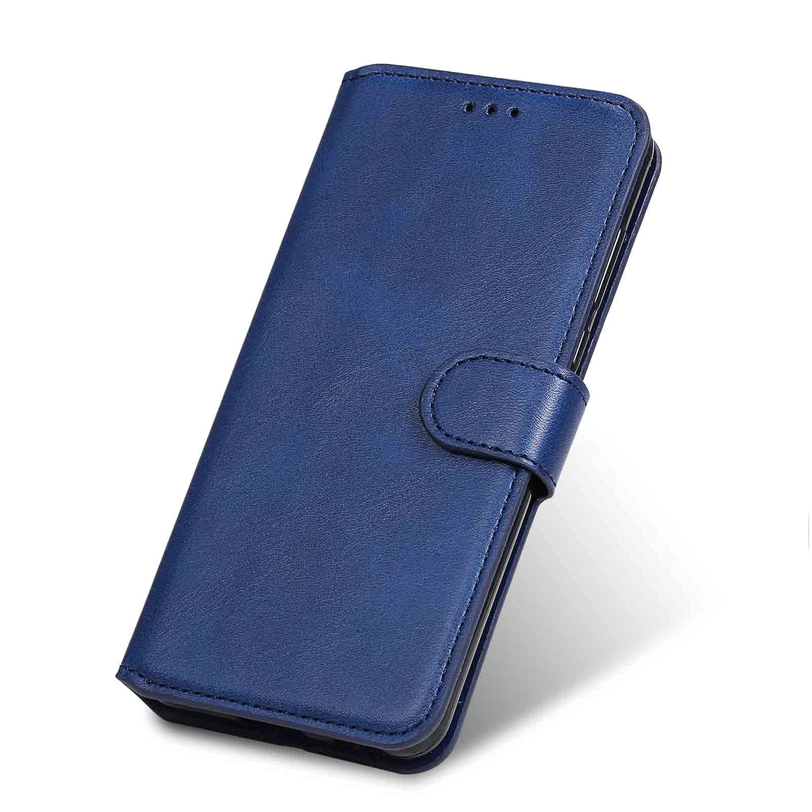 Custodia Libro In Pelle PU Per Realme C11 (2021) Con Trifoglio Portafortuna – Grigia – Vani Carte E Funzione Stand