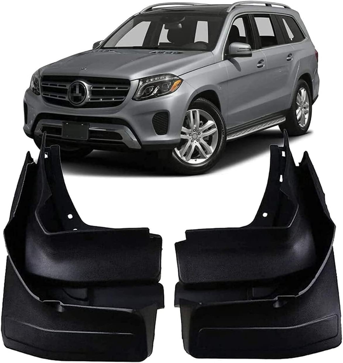 ZanLIn Car mudguard suitable for Benz GL63 AMG X166 2013-2015 GLS63 AMG 2016-2019, Mud Flaps Splash Guards Replacement Decorative Mudguard Wheel Baffle Protection