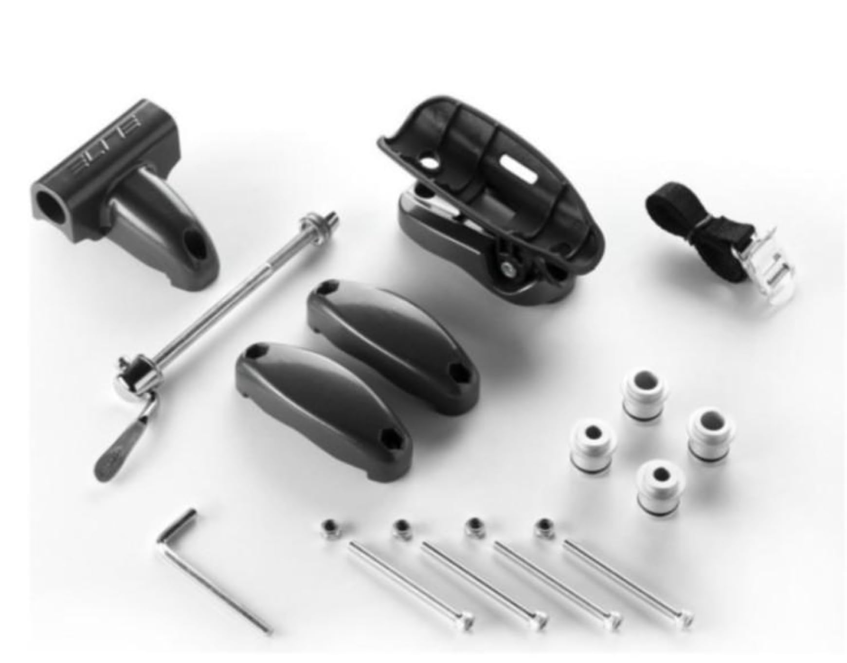 ELITE Portabici da Tetto Sanremo 40 in Alluminio – Preassemblato con Sgancio Rapido – Compatibile con Freni a Disco e Perni Passanti 12x100 – Barre Portatutto fino a 80x50 mm – Portata Massima 16