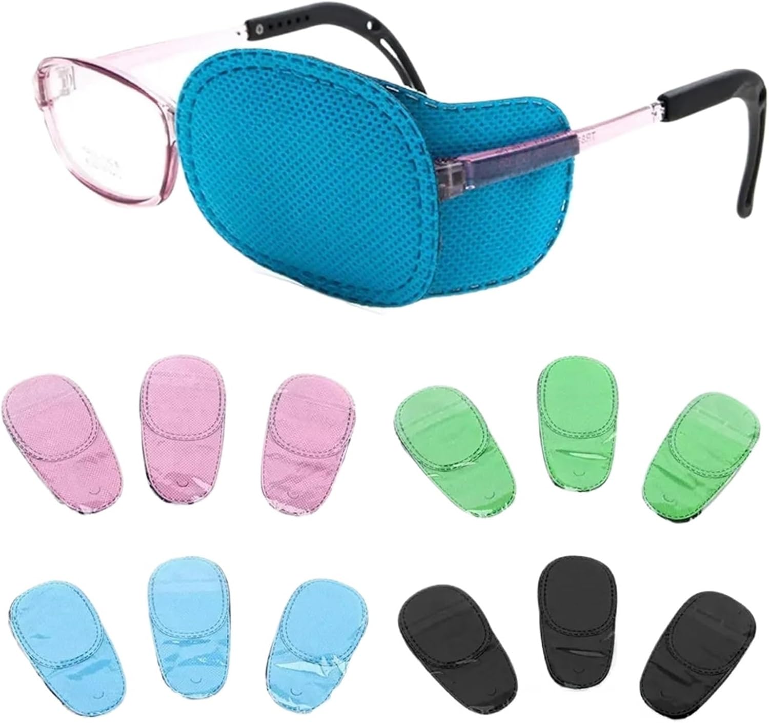 Eye Patch 48pcs Eye Patche Glasses Eyewear Accessorie for Glasses(Blue)