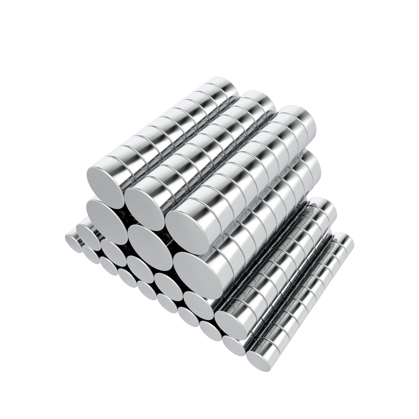 220Pcs Small N52 Magnets, 4 Different Sizes Mini Neodymium Magnets, Multi-Use for Fridge, DIY, Office, Crafts and Science