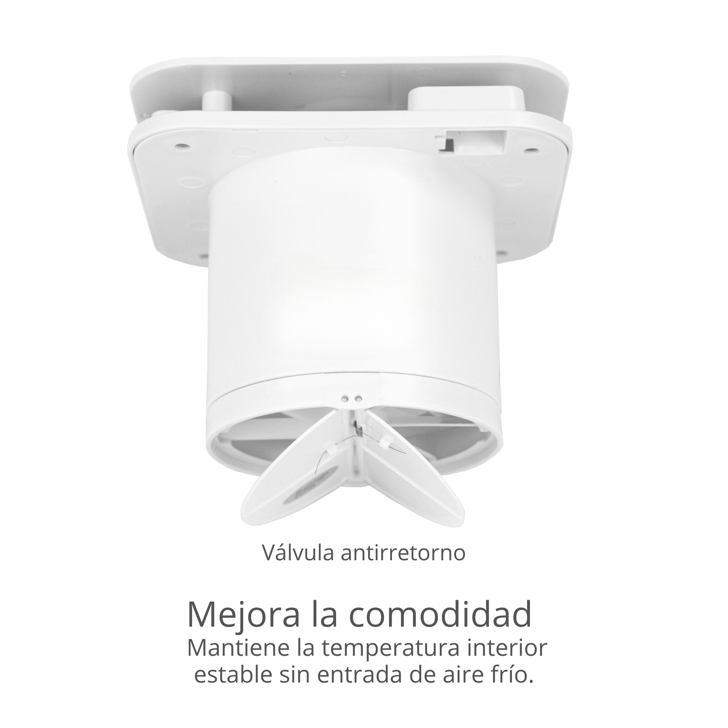 Turbionaire Trend Plus 100 mm Extractor para Baño, Mando a Distancia, Multifunción, 22dB, máx. 5.7 W, 7 velocidades + boost, Garantía de 3 años, Válvula de retención, Temporizador, Silencioso