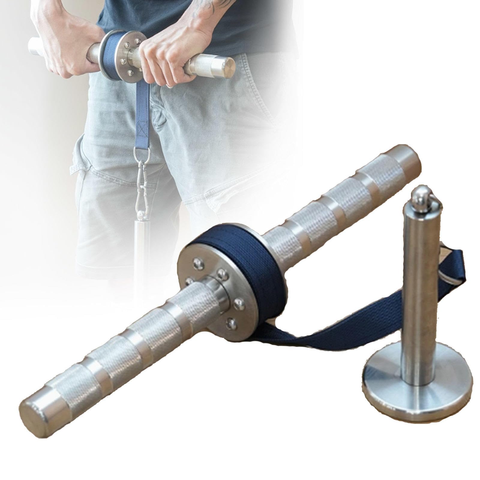 Rullo per rinforzare Il Polso dell'avambraccio, Allenamento per la Forza del Polso e dell'avambraccio, Acciaio Inossidabile 304, Attrezzatura per Il Fitness con Corda portante