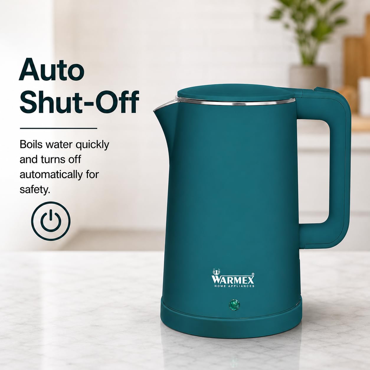 Warmex Electric Kettle - Rapid Boiling & Auto Shut-off -3