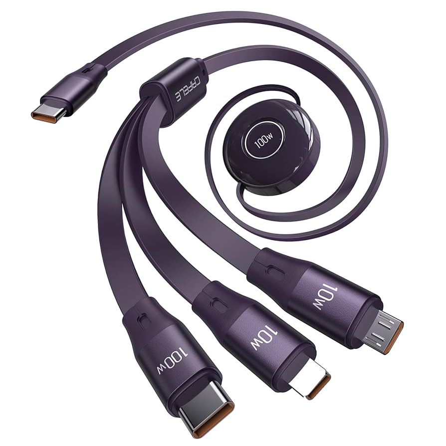 2本セット 4 in 1 巻き取り充電ケーブル USB TypeC ケーブル Amazon.co.jp: