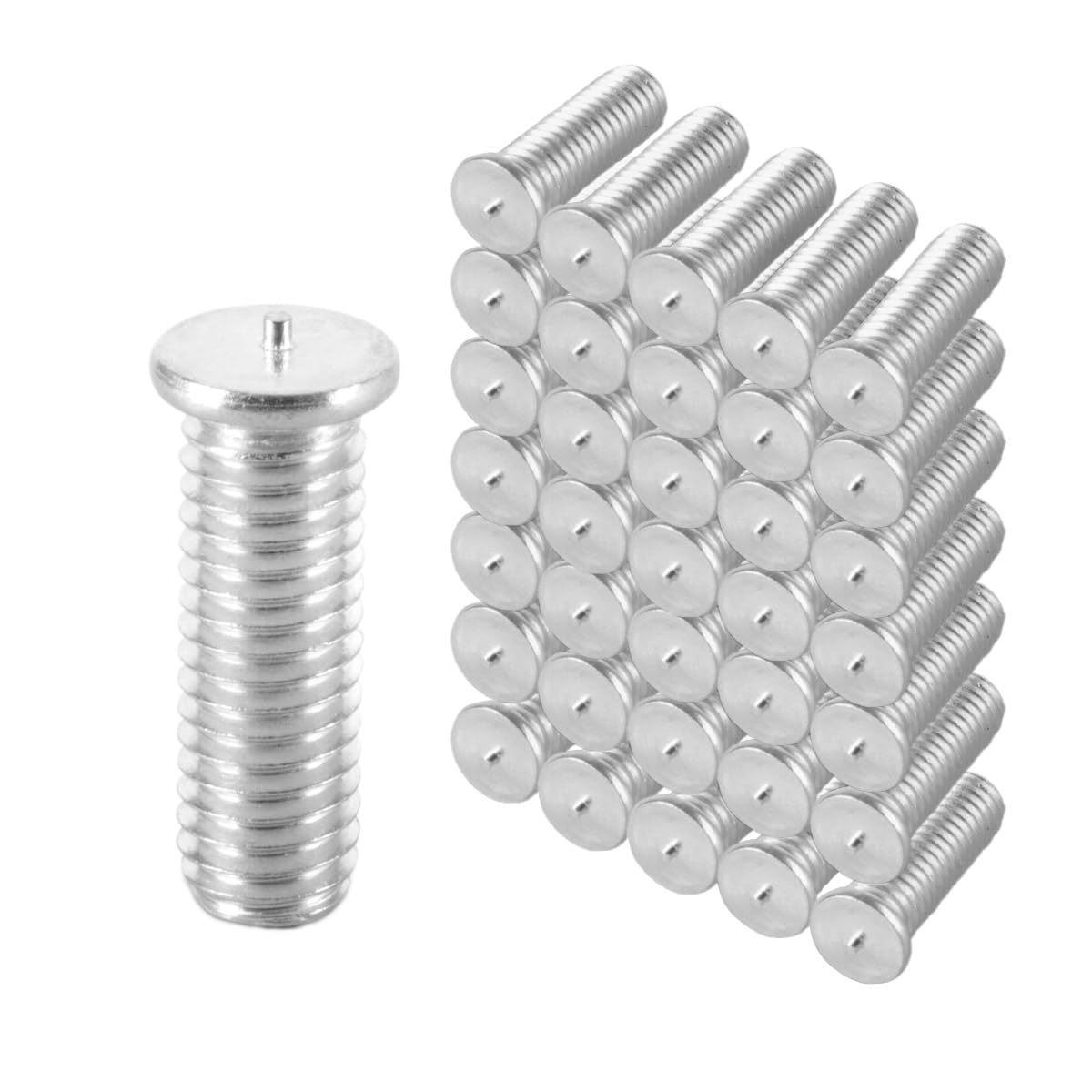 STAHLWERK Aluminium Schweißbolzen M5 Gewinde 200er Set, Smart Repair Zubehör für Ausbeulspotter/Dellenlifter/Punktschweißgerät/Ausbeulwerkzeug zur professionellen Reparatur von Kfz Karosserien