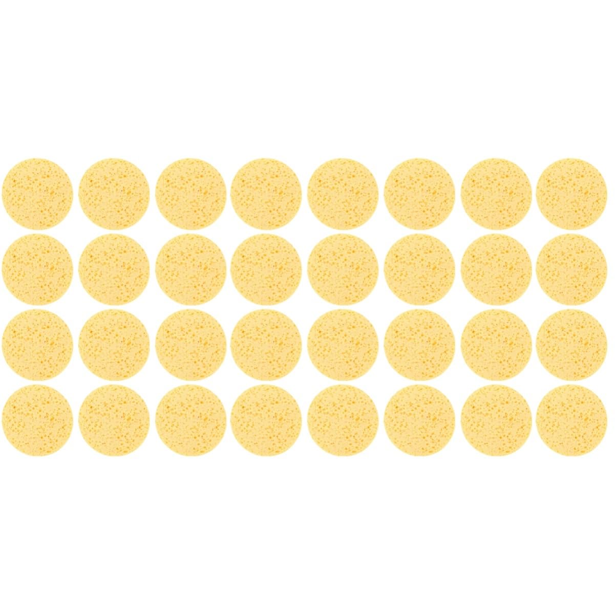 POPETPOP 80pièces Éponge Démaquillante Comprimée Cellulose Éponge De Nettoyage Visage Douce Et Exfoliante Pour Démaquillage Et Nettoyage Quotidien Peau Format Rond
