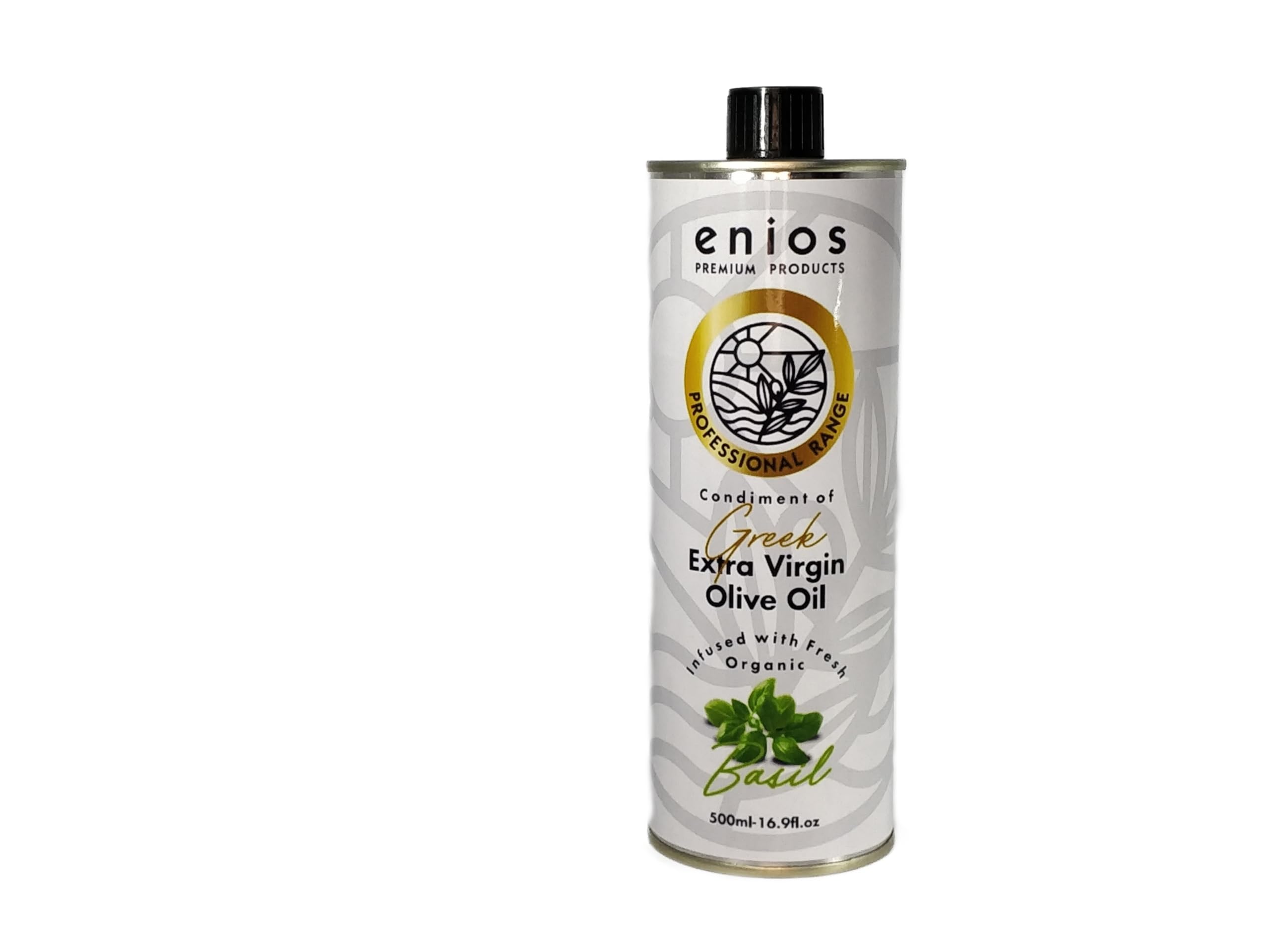 Basil Infused Greek Extra Virgin Olive Oil 250ml. 100% Natural. No flavourings. No preservatives. No essential oils. No chemicals. No floating 'bits'. Absolutely nothing artificial!