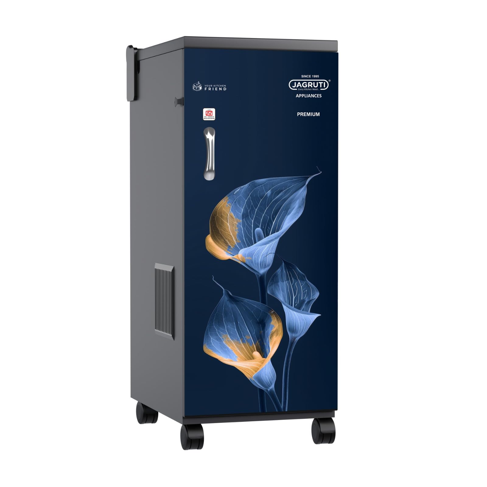 Jagruti Premium (Lightning Flower) 5KG Model with ISI Motor, Soft Closing Doors & Mirror Finished Front Door Fully Automatic Attachakki (Domestic Flourmill)-image-34