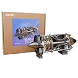 Aetheria WP-85 Turbojet Engine 3D Printing Running Engine Model, 100+Pcs Resin Turbofan Engine for Adults That Works, Technology Mechanical Science Toy Experiment Model