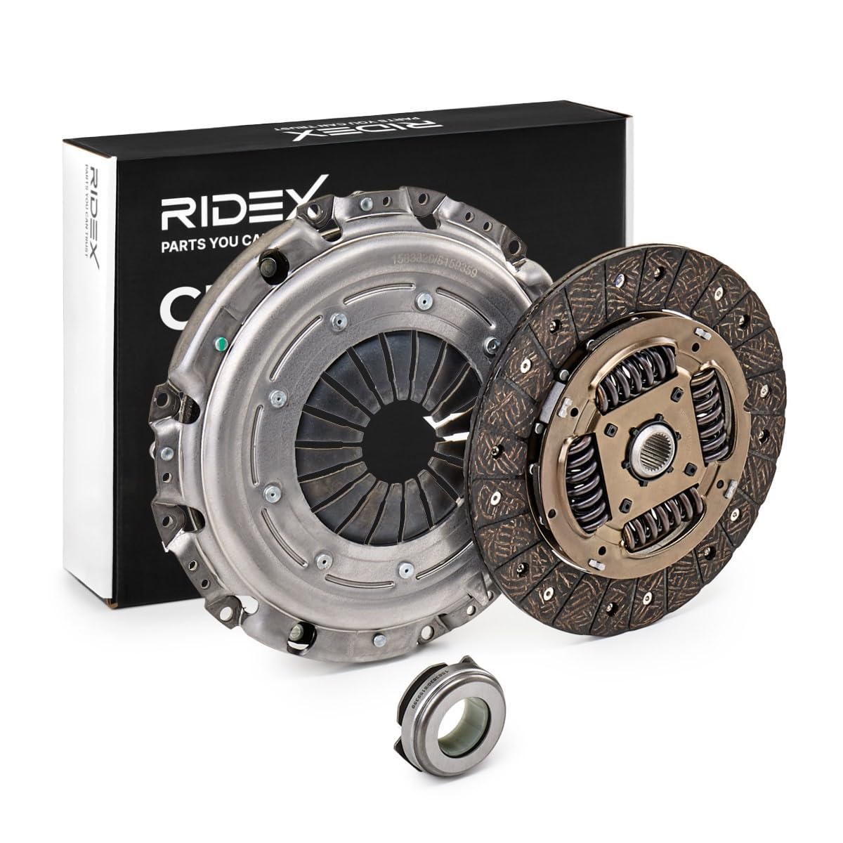 RIDEX 479C0009 Kit d'embrayage avec mécanisme d'embrayage avec disque d'embrayage avec butée de débrayage Compatible avec AUDI A3 3/5 portes 8L1