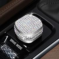 Vista 1 de Botón de inicio central interruptor de control de mando decorativo tapa de capucha de lentejuelas adhesivo de tapa de tapicería para Volvo S60 V60