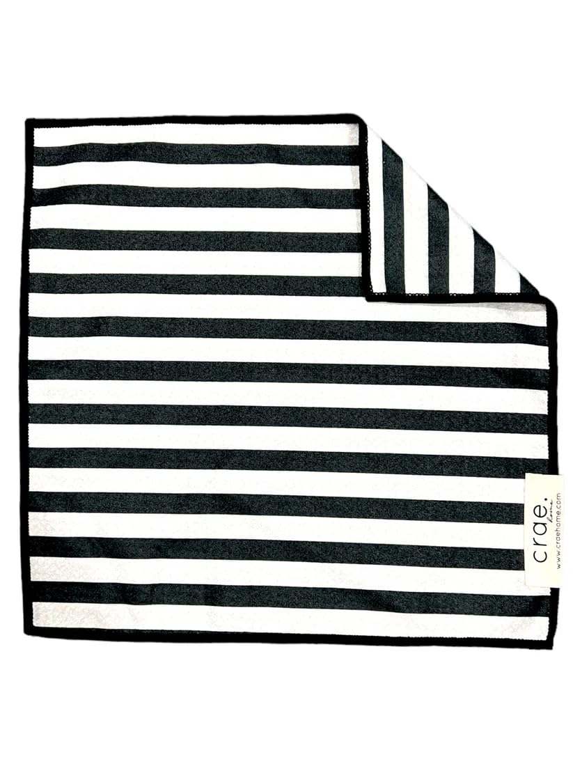 Double-Sided Microfiber Washcloths Waffle Weave – 12x12 Inch, Super Absorbent, Lint-Free, Fast Drying Kitchen Washcloths for Cleaning, Washing Dishes, Cars & More, Durable & Soft, Betsy- Black/White Betsy- Black/White Pack of 1