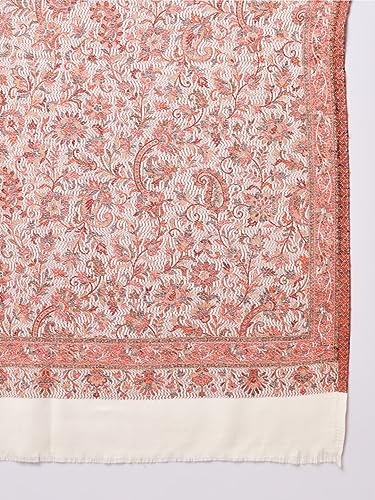 Image of Zamour Faux Pashmina Soft Jamawar Woven Jacquard Shawl for Men