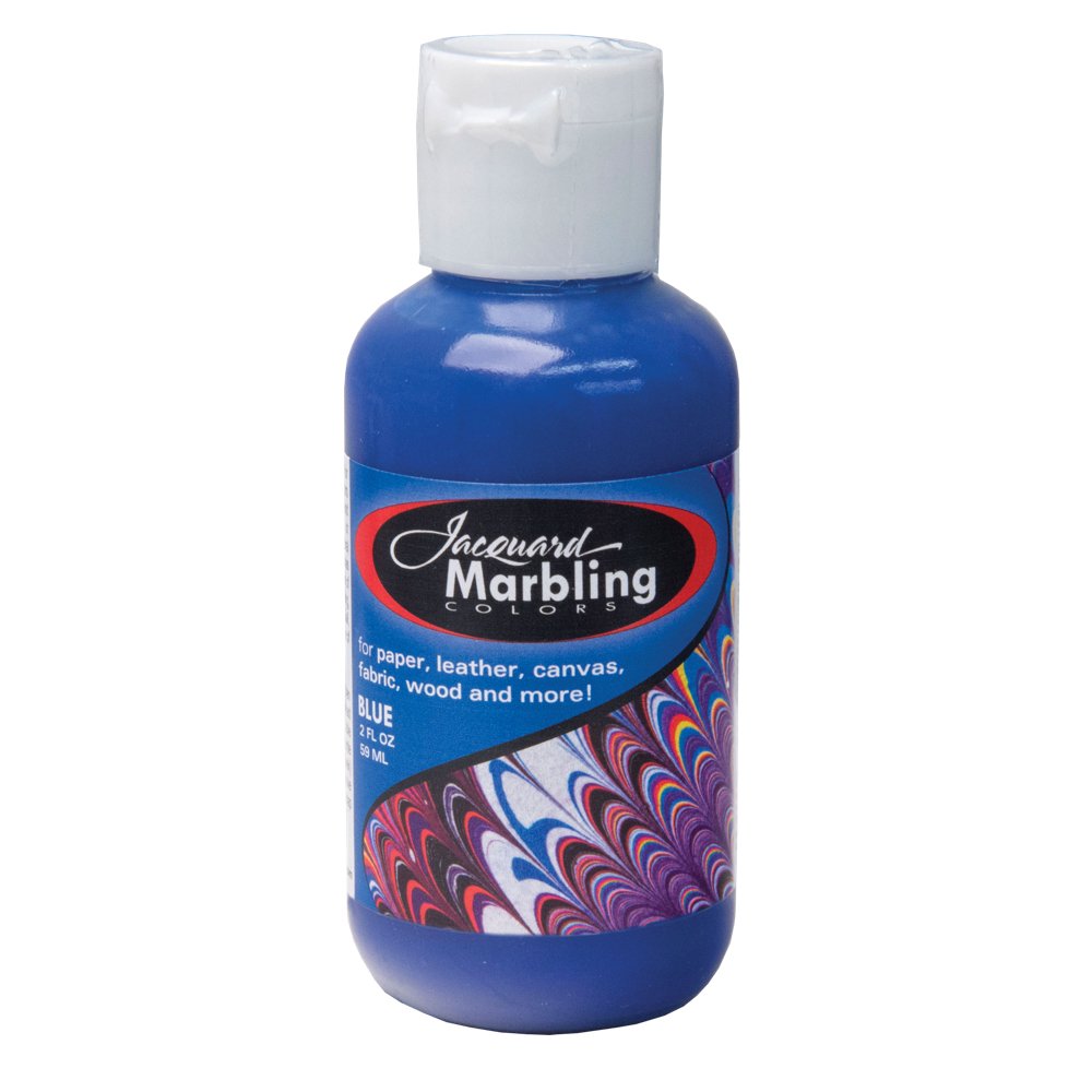 Jacquard Blue Marbling Colour – 2Oz (59Ml) Professional Water Marbling Paint For Paper, Fabric & Craft Projects