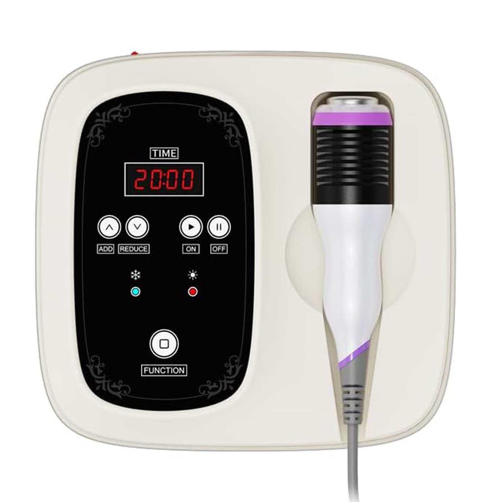 Elitzia Máquina de belleza facial de martillo frío y caliente, de 5 a 42 °C, esencia contraída, para levantamiento de rostro, masaje facial profesional, reafirmante, tonificador, máquina de esculpir