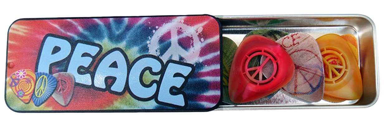 Guitar Plectrum Pack - Peace Design - 6 Picks