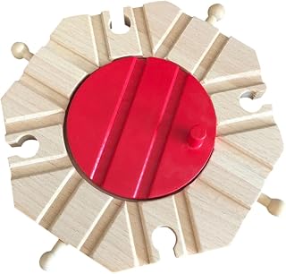 ERINGOGO 1 Juego De Accesorios De Pista Juguete para Ensamblar Vía De Tren Vía De Madera Tren Montaje De Ferrocarril Vía De Bambú