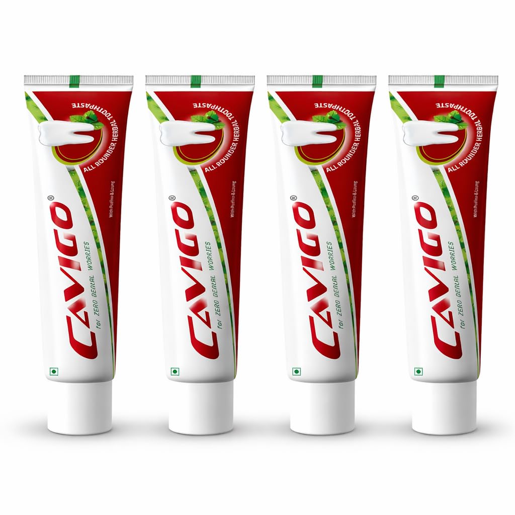 Cavigo Rcm All Rounder Organic Herbal Toothpaste - 100G (Pack Of 4) - Relieves, Cold Relief, Gum Swelling, Freshness, Plaque, Gingivitis, Antiseptic, Bad Breath-picture-10