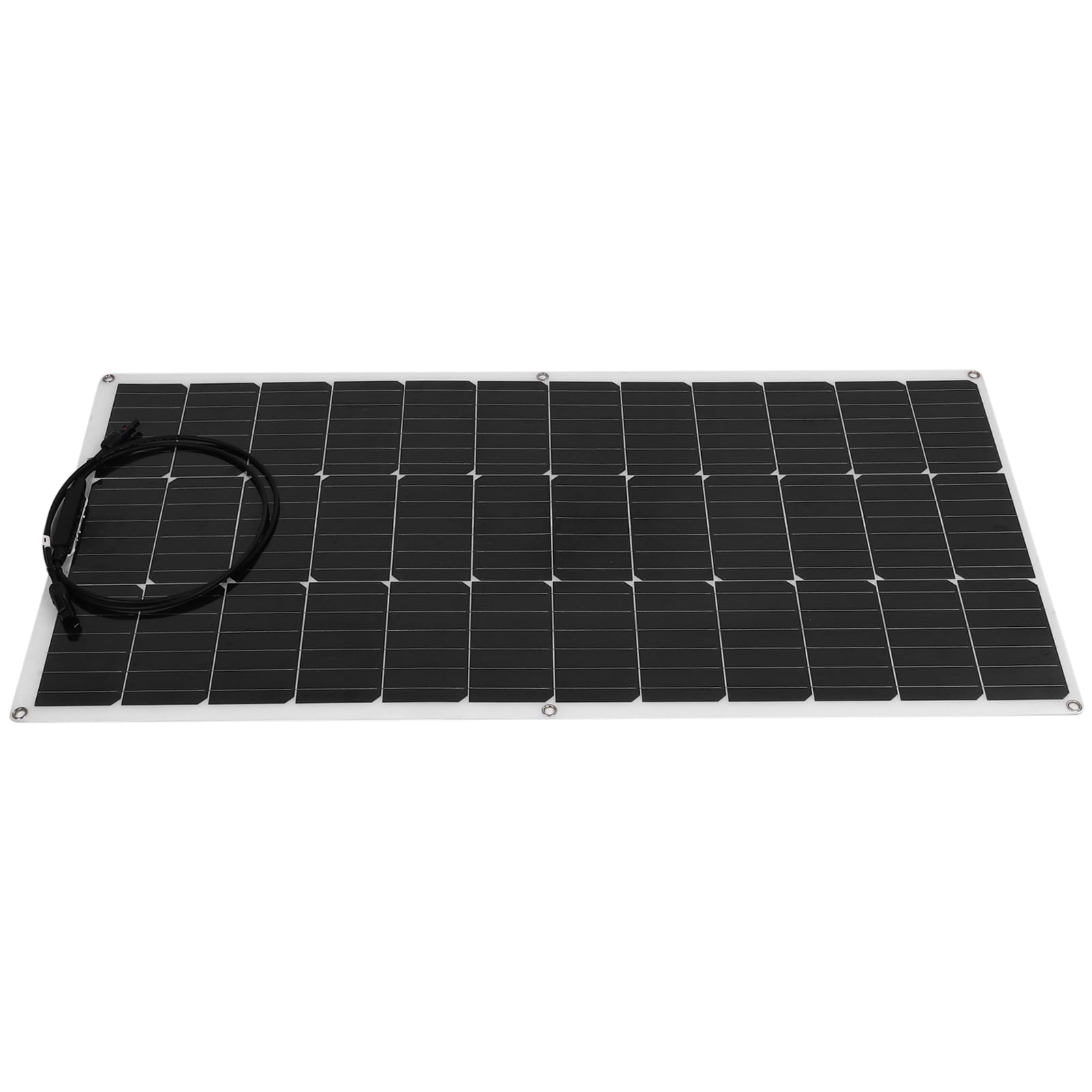 CHICIRIS Panel Solar Flexible de 100 W Monocristalino Módulo Solar Flexible de 18 V Ultra Delgado ETFE 30 por Ciento Diseño Liviano para RV Caravana Camping Barco Cobertizo Batería de 12 V