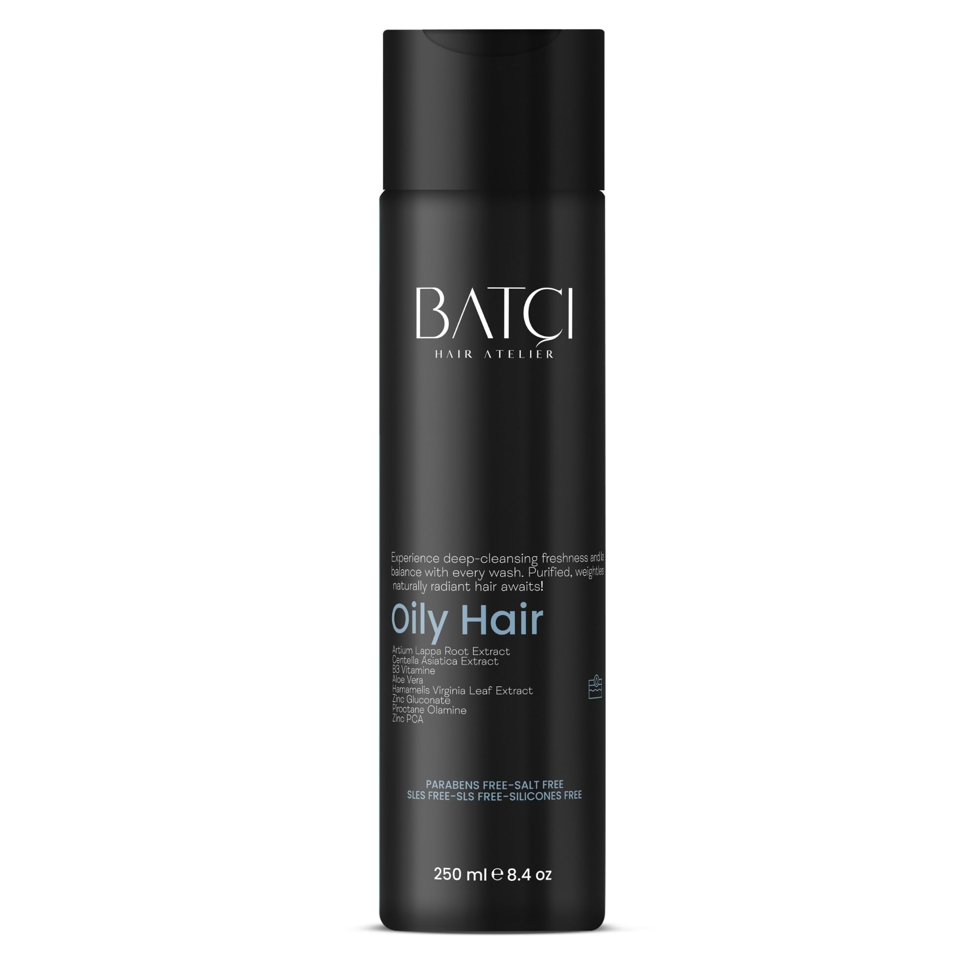 BATCI Hair Atelier Oil-Control Sulfate-Free Shampoo for Oily Hair 8.4 oz 250 ml
