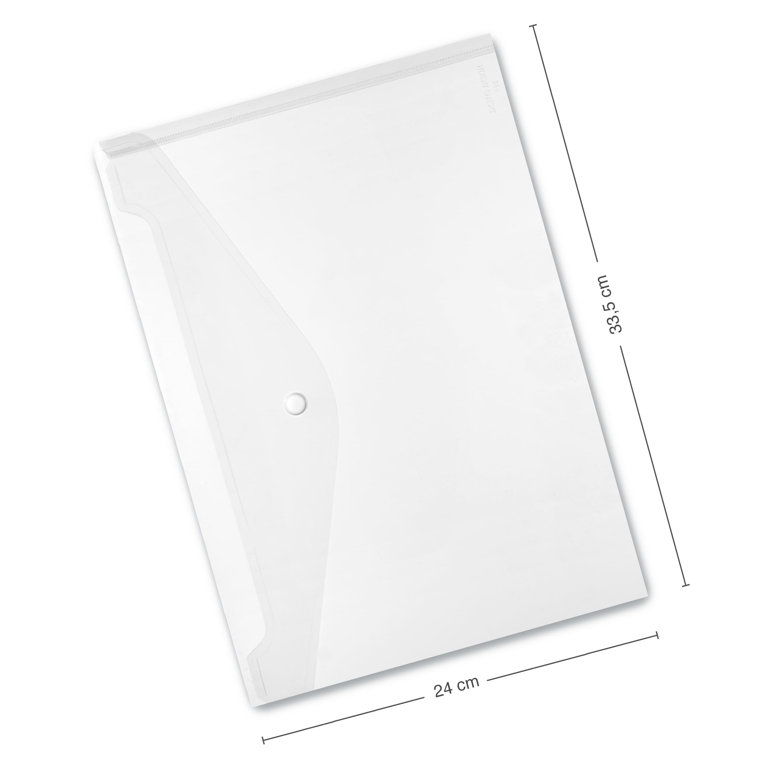 Herlitz 10657930 teczka na dokumenty A4 z zapięciem na zatrzask, 6 sztuk, bezbarwna