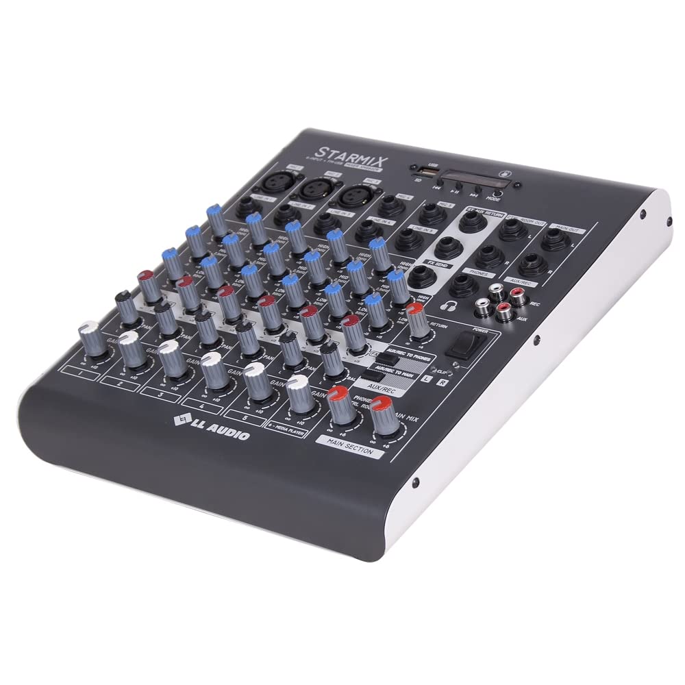 Mesa de Som Starmix 6 canais LL Audio XMS602R : Amazon.com.br
