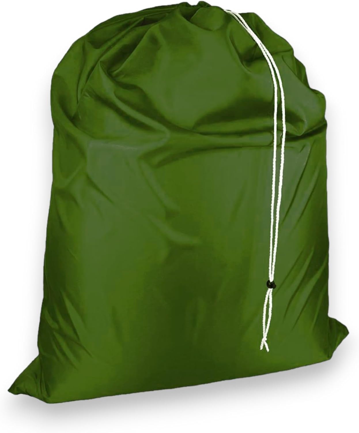 Laundry Bag with Locking Closure Drawstring – Extra Large Heavy Duty 100% Nylon, Large & Foldable Clothes Sack – Lightweight Dirty Laundry Organizer for Travel, Dorm, Gym – L 40" x H 50" (OLD GOLD)