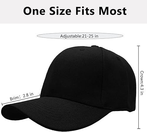 Miniatura 5 de Gorra de béisbol para hombre y mujer, de algodón, clásica, ajustable, liso, de perfil bajo, unisex